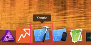 Xcodeを機動する。