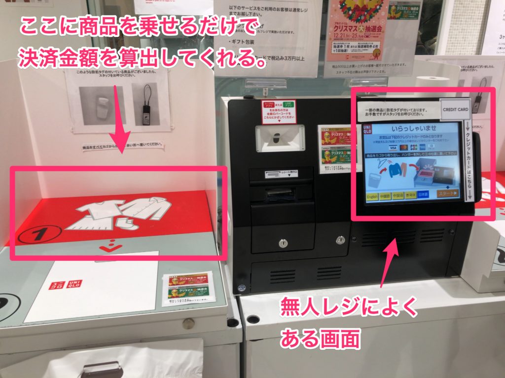 無人レジ 全景